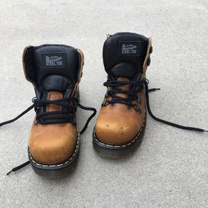 DR MARTENS steel toe boots